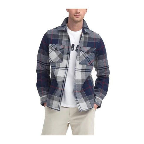 Barbour Camicia casual Camicia Uomo double - face Grigio blu A24 - BARBOURMOS0117 - TN27 - L - Francavilla Moda